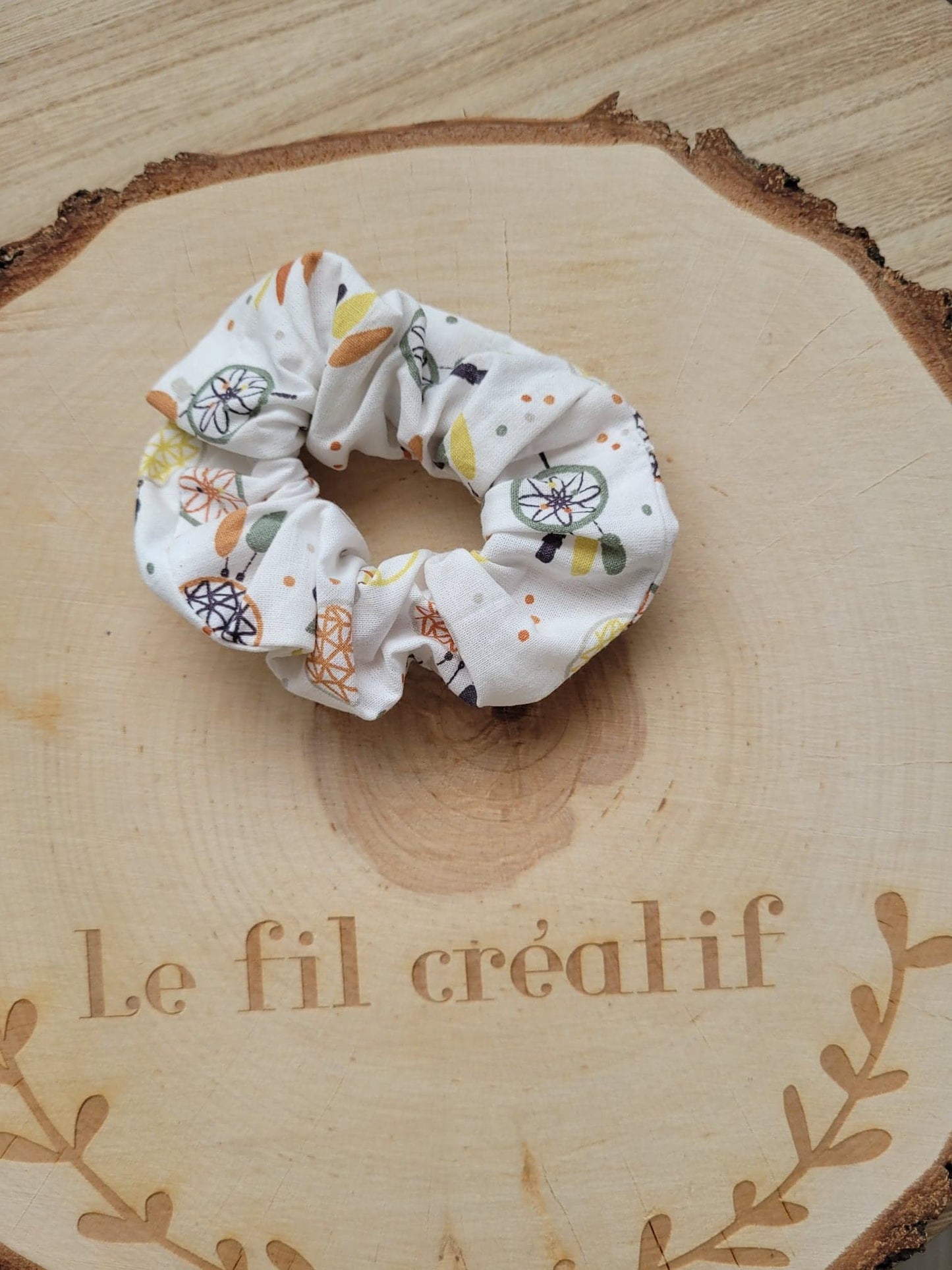 Chouchou attrape-rêves en coton fait main : accessoire de coiffure bohème pour femmes, filles et enfants