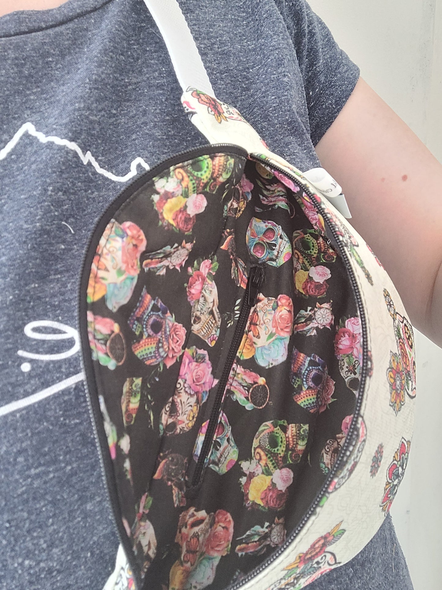 Sac banane tête de mort