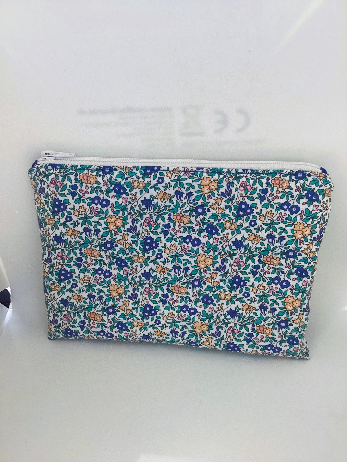 Pochette en tissu coton fleuri