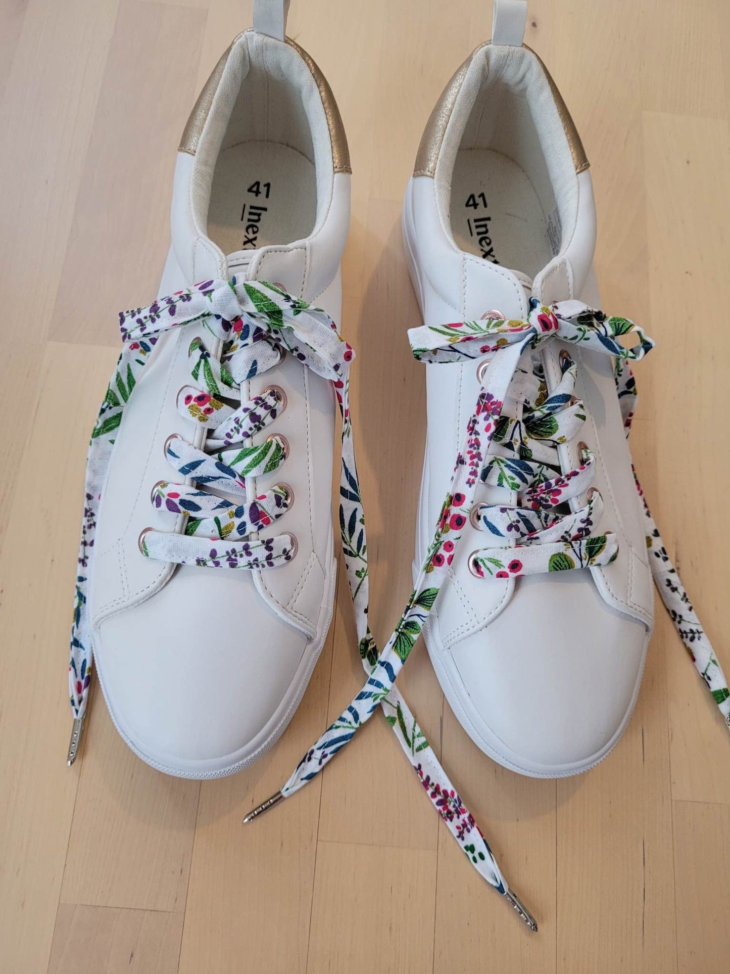 Lacets fleuri en coton bio